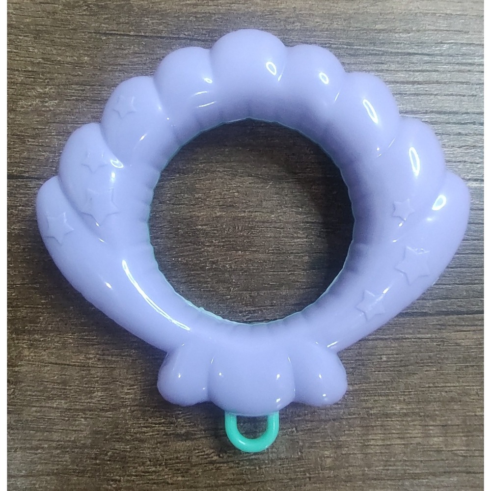 Barbie Mattel Plastic Swimming Pool Floatie Seashell Shape Purple Teal Z10